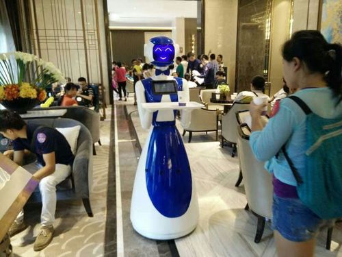 出租租赁送餐机器人迎宾机器人娱乐表演机器人宣传互动行走机器人